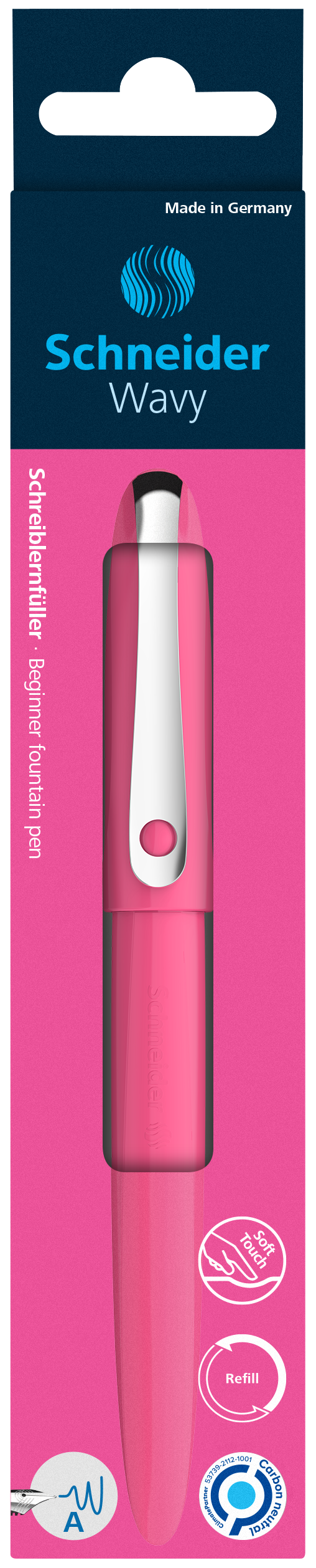 Füller Schneider Wavy, Feder A, pink