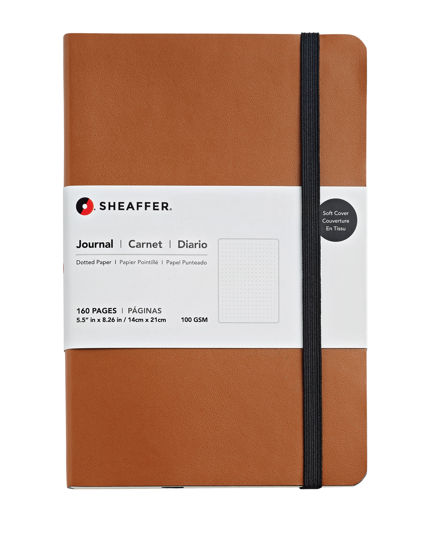 Notizbuch Sheaffer Journal, punktiert, A5, Medium, caramel brown