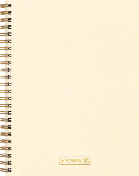 Notizbuch Brunnen Premium Wire, A5, punktiert, sandfarben