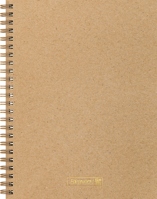 Notizbuch Brunnen Premium Wire, A5, punktiert, caramel